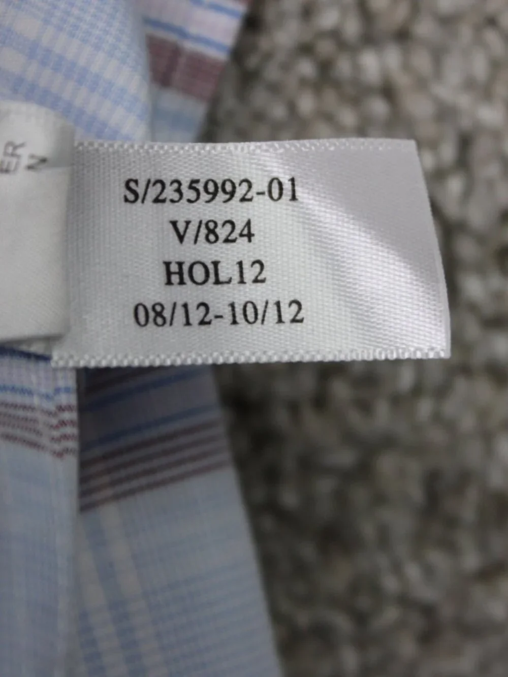 Banana Republic Shirt Mens Large Blue/Red Non-Iron Slim Fit Cotton Long Sleeve